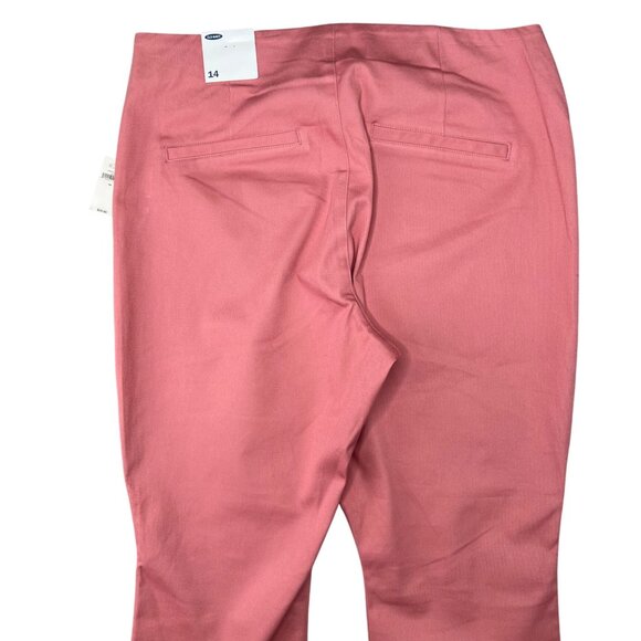Old Navy Womens Pink Slim Ankle Pants Pull On Size 14 - Picture 8 of 9